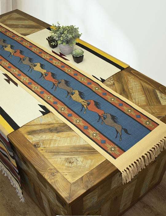 Cotton Stencil Table Runner - 301A