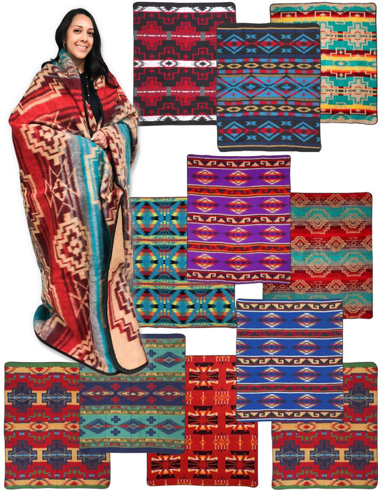 6 PACK- Popular 6lb Camping Blankets! Wholesale $25 ea.