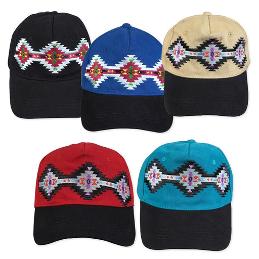 <font color="red">Close Out !!!</font> 6 PC Petite "Geo Band" Snapback Cotton Caps, Only $5.50 ea.!!