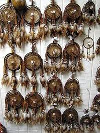 12 - All Leather Handmade  5" Dream Catchers! Only $5.75 ea.!