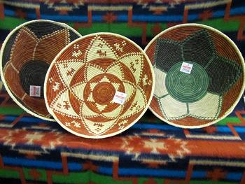 NEW !  3 Fine Coiled 17" Deep Bowl SouthWest Baskets ! Only $23.00 ea!