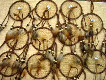 LEATHER DREAM CATCHERS !  12 All Leather Hand Made 4" Dream Catchers ! Only $4.75 ea!