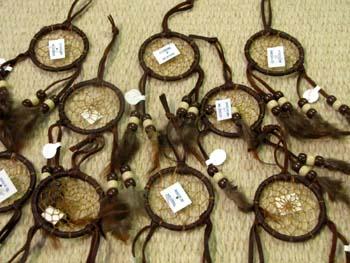 12- All Leather Hand Made 2" Dream Catchers! Only $2.15 ea.!