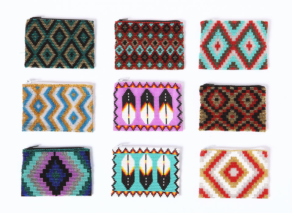 Southwest Style Beaded Coin Purses from El Paso Saddleblanket