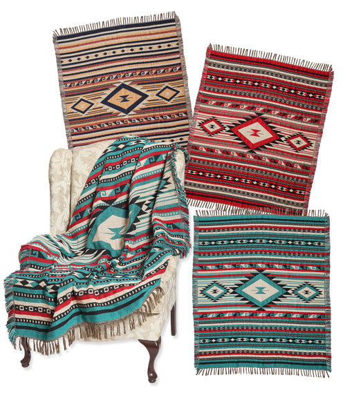 6 Pack Cotton Accent Throws, Design #13! Only $15.50 ea!
