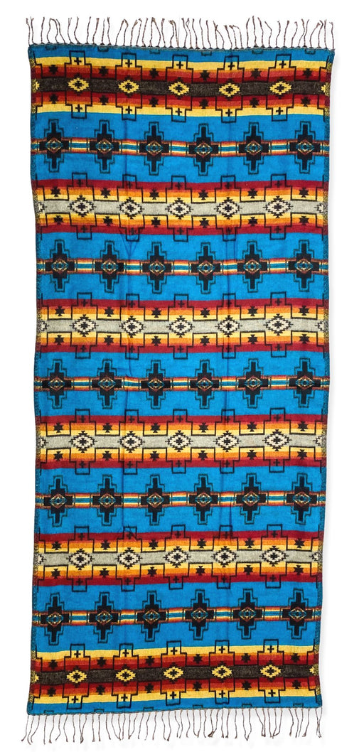 Southwest style wrap in design 1A. Turquoise, black, red, ornge, yellow, 