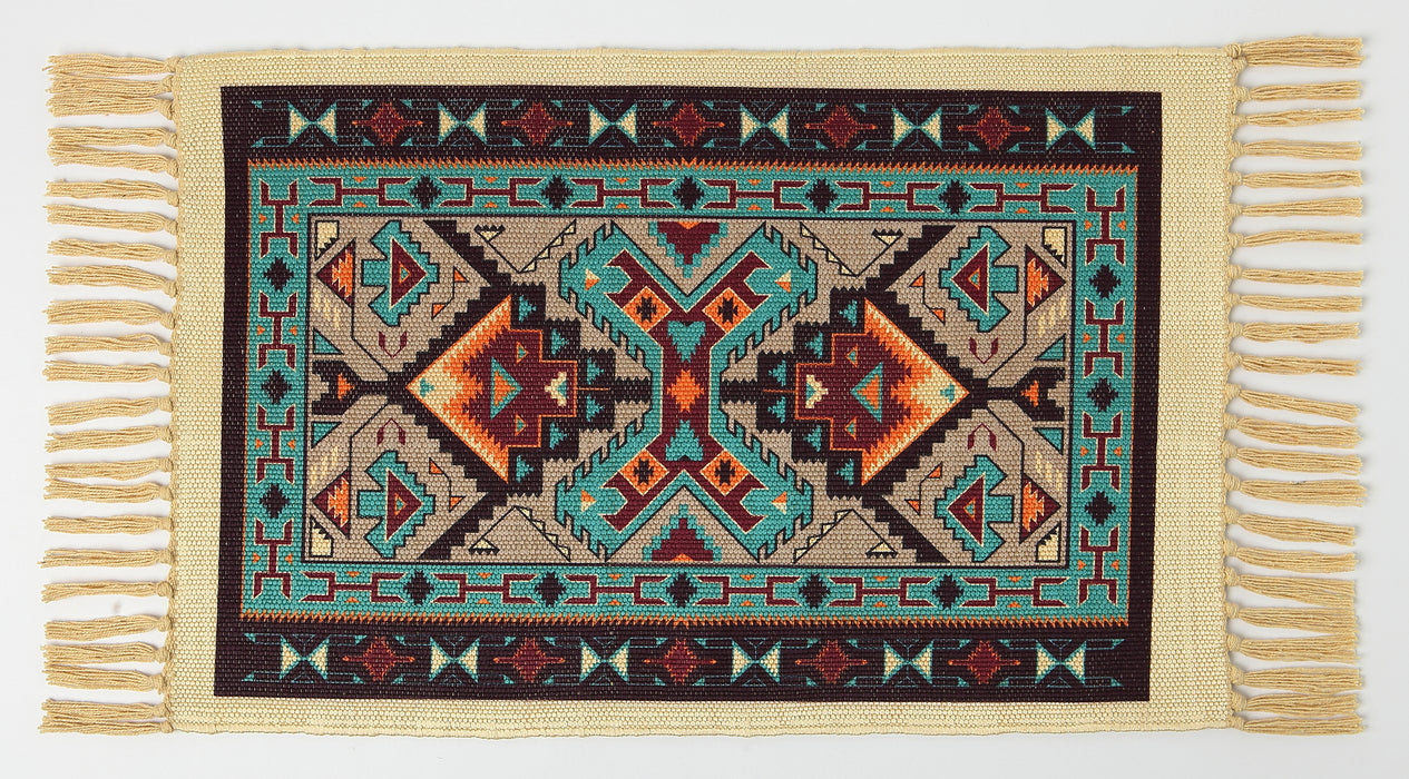 Southwest Digitally Printed Placemat in a Geometric Design from El Paso Saddleblanket