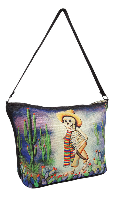 Digital Print Purse, folklore Day of the Dead design #559 from El Paso Saddleblanket