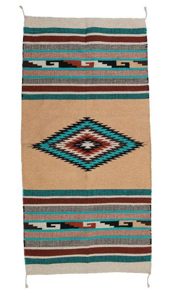 32 x 64 Southwest Pattern Wool Rug 117L