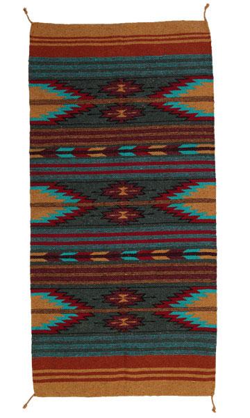 20" x 40" Handwoven Azteca Rug 1