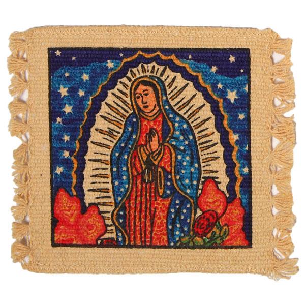 Cotton Stencil Coaster-Madonna Design