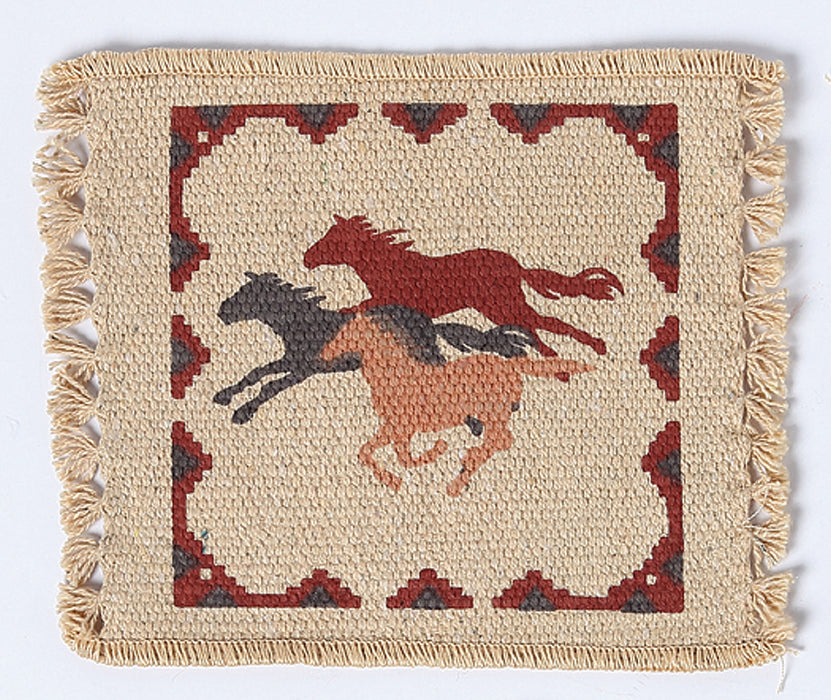 Cotton Stencil Coasters-Western Design