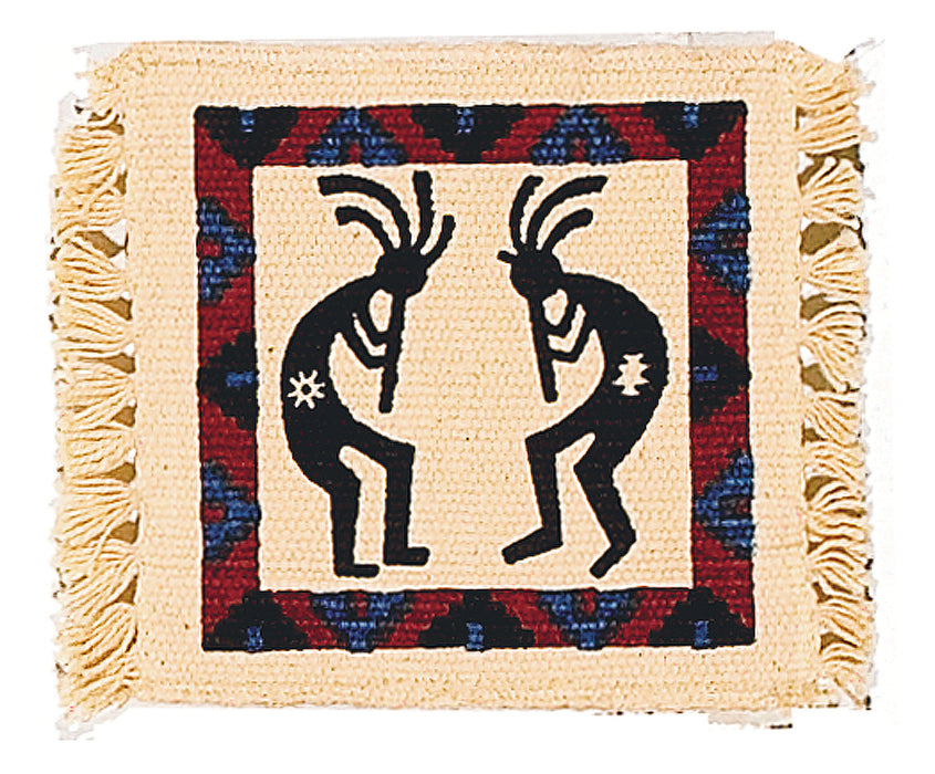 Cotton Stencil Coasters-Kokopelli Design