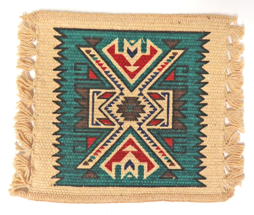 Cotton Stencil Coasters-Southwest Design