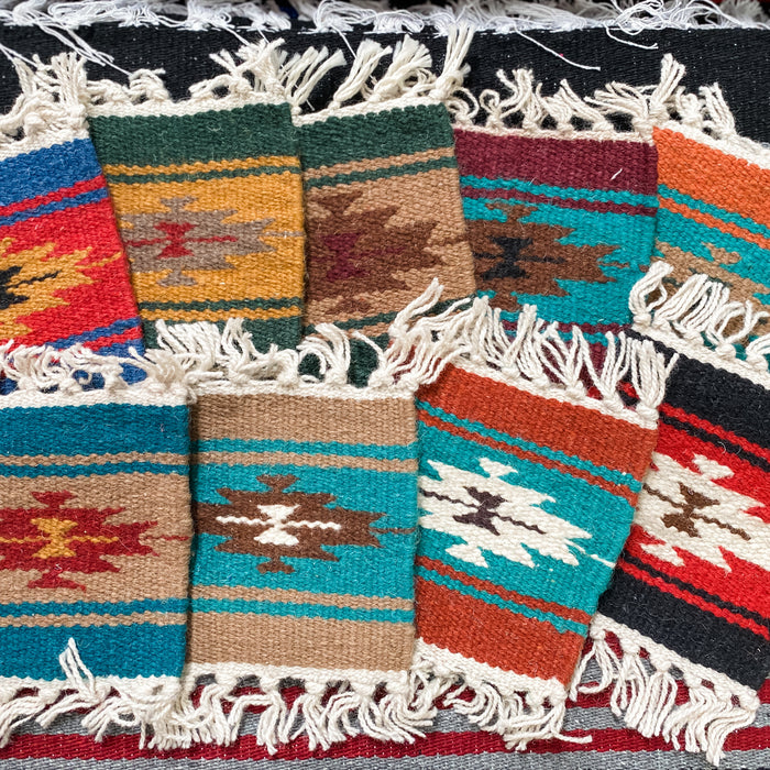 24 Pack 6" X 6" Handwoven Wool Coasters, Only $2.20 ea!