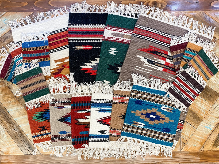 68 Piece Handwoven Wool Mats & Coaster Package!