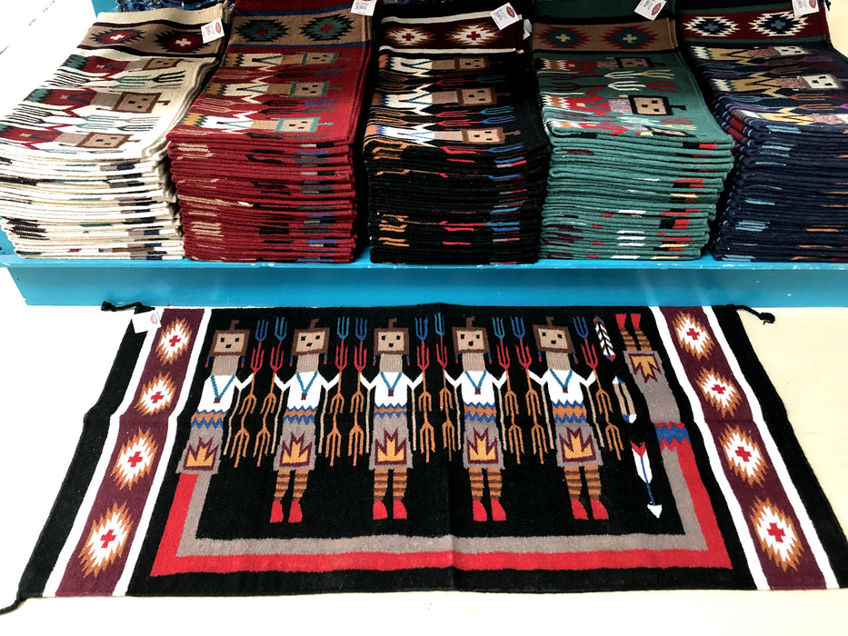 Inspired by Renowned Artist Amado Pena! 4-Handwoven Wool Yei Rugs! Only $60 ea!