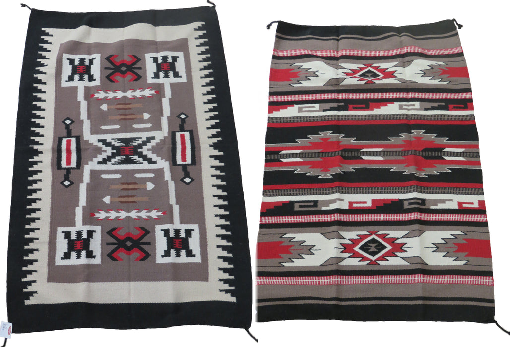 2 Handwoven 4'x 6' Wool Rugs ! Only $91 ea.!