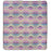 Southwest style bedspread in king-size. Purple, pink, blue colors.