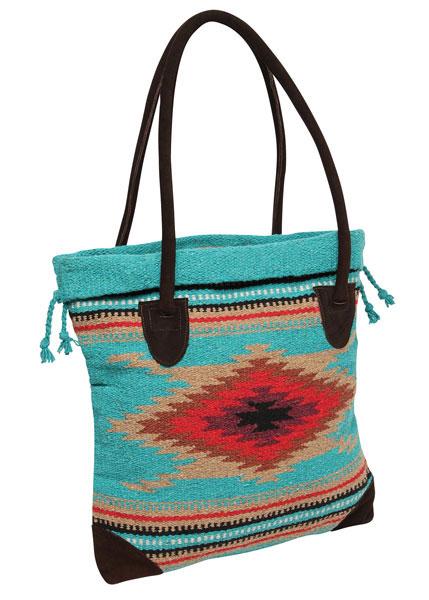 Handwoven Monterrey Tote Bag in design G from El Paso Saddleblanket