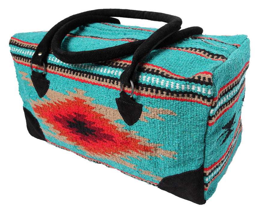 2pc Handwoven Southwest Tote & Duffel Bag Set.