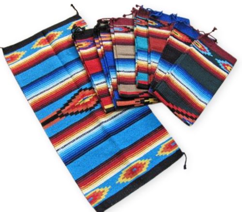 12 PACK assorted Saltillo Hawkeye Rugs, size 20" x 40"