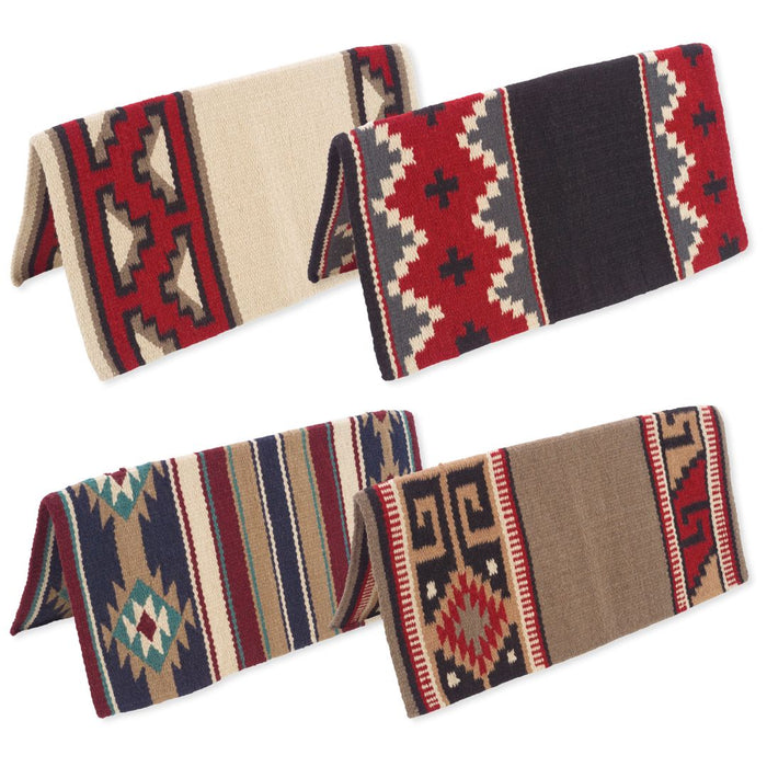 ALWAYS A SELLER !! 4-Handwoven  4 lb. Wool Saddleblankets! Only $32.00 ea!