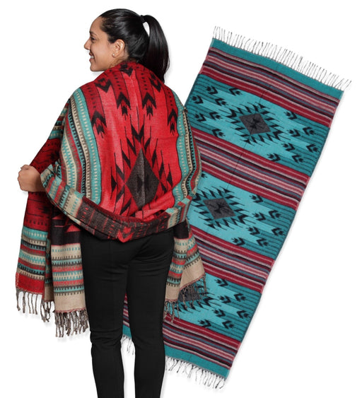 6 Southwest -Style Shawls in design D! Only $15.50 ea.!