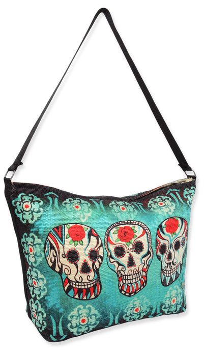 Digital Print Purse, folklore Day of the Dead design #554 from El Paso Saddleblanket