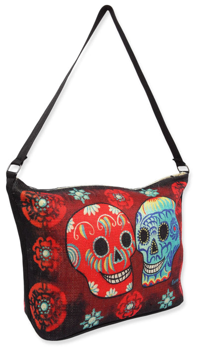 Digital Print Purse, folklore Day of the Dead design #555 from El Paso Saddleblanket
