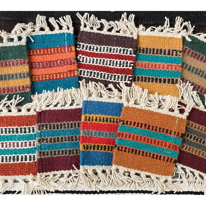 COASTER CRAZY! 100-Handwoven Wool 5"x 5" Coasters. Only $1.20 ea.!