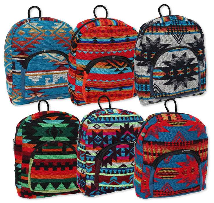 Ultra mini baby-sized backpacks in color patterns. Shipped as an assortment.