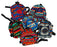 Ultra mini baby-sized backpacks in colorful patterns. Shipped as an assortment.
