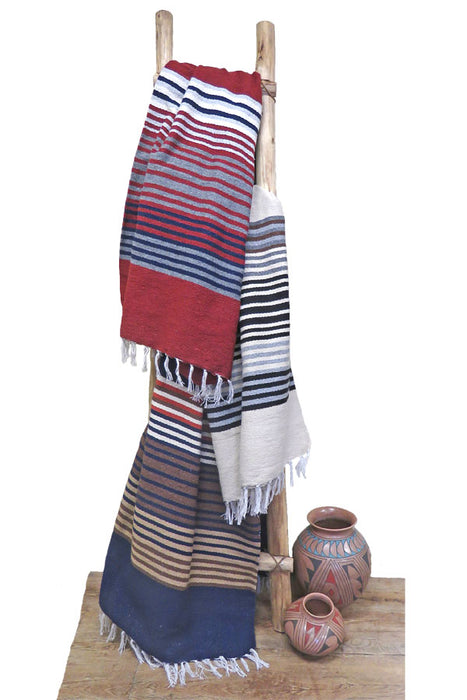 Southwest Striped Pueblo Blankets from El Paso Saddleblanket Company