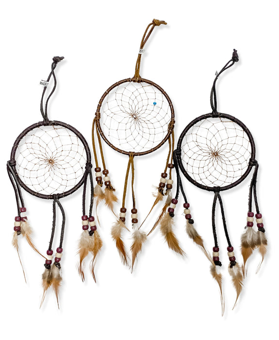 4" NATURAL DREAM CATCHER.