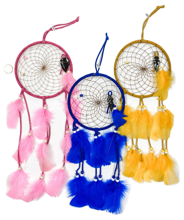 6"  COLORFUL DREAM CATCHERS