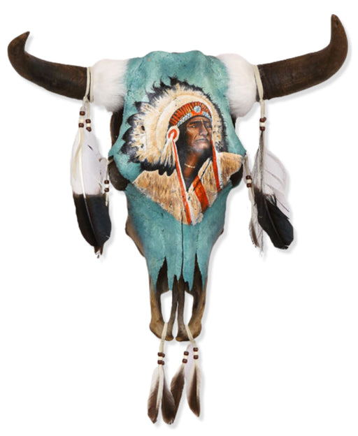 Handcrafted Chief Southwest Skull! Only $75 ea!