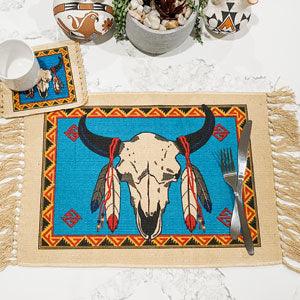 Southwest & Western Cotton Stencil Table Mats