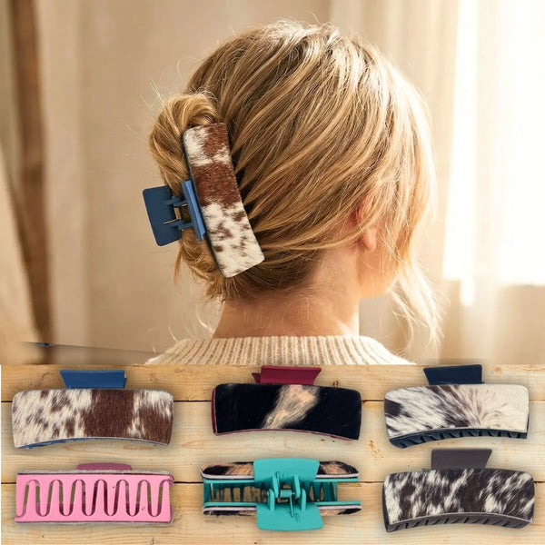 Cowhide Hair Clip