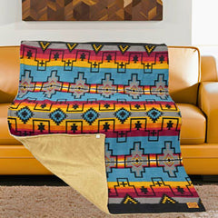 Sherpa-Lined Lodge Blankets