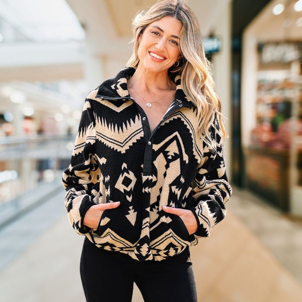 Fleece Buttoned Pullovers