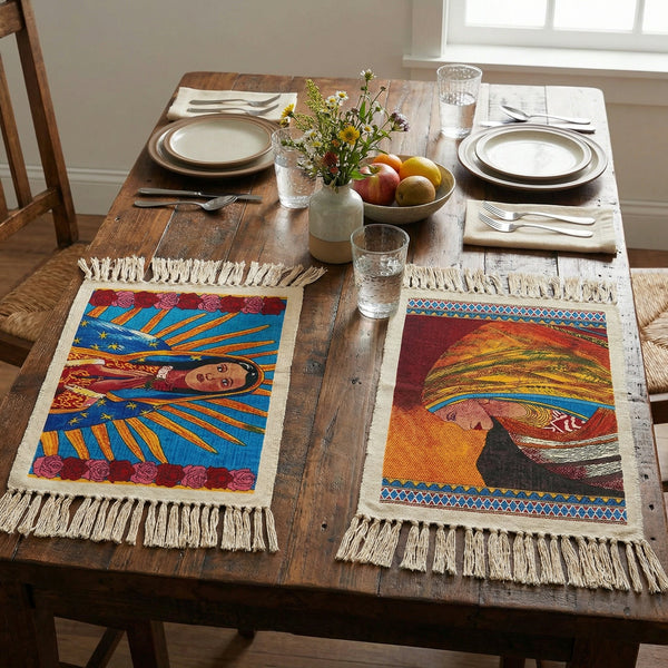 Closeout Cotton Stencil Placemats