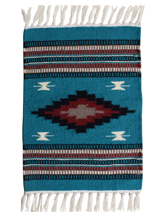 Handwoven Wool Chimayo Style Mats-10" x 20"