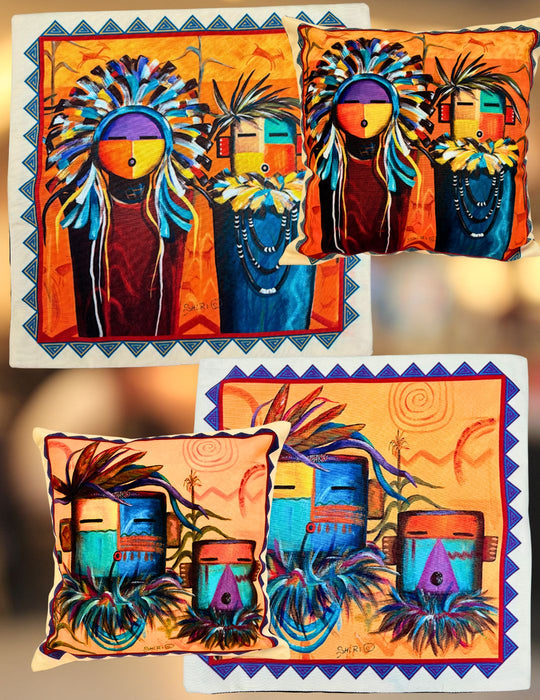 <font color="red">CLOSEOUT !!!</font> 8 Pack Digital Print Kachina Pillow Covers! Wholesale Only $3.00 ea.!