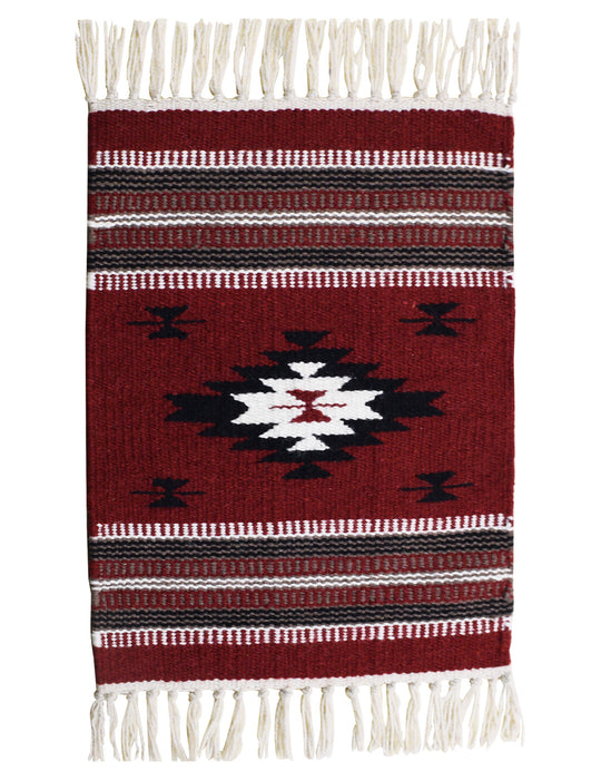 Handwoven Wool Chimayo Style Mats-10" x 20"