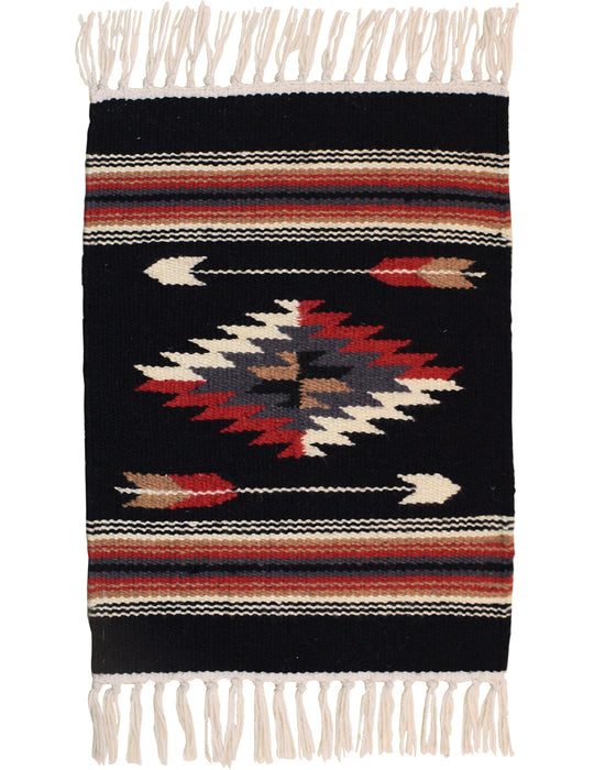 Handwoven Wool Chimayo Style Mats-10" x 20"