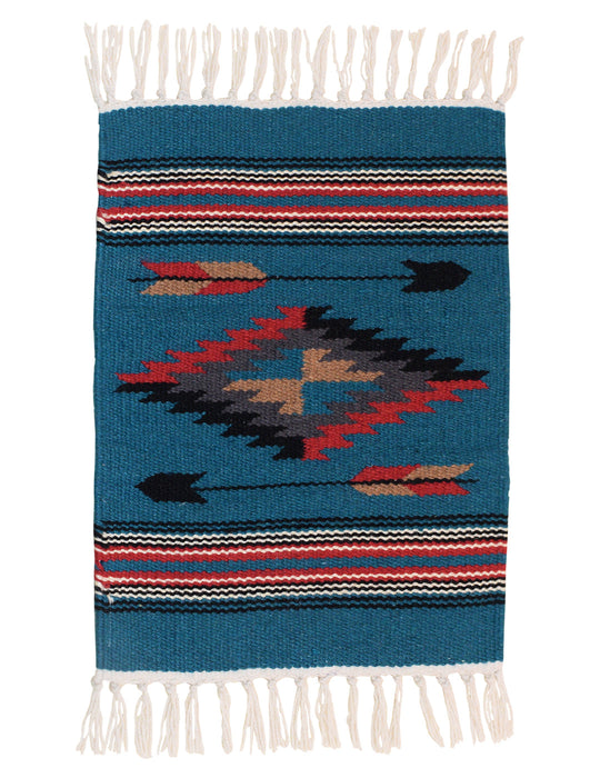 Handwoven Wool Chimayo Style Mats-10" x 20"