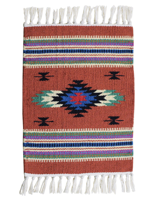 Handwoven Wool Chimayo Style Mats-10" x 20"