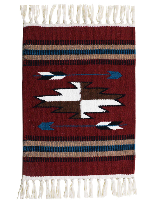 Handwoven Wool Chimayo Style Mats-10" x 20"