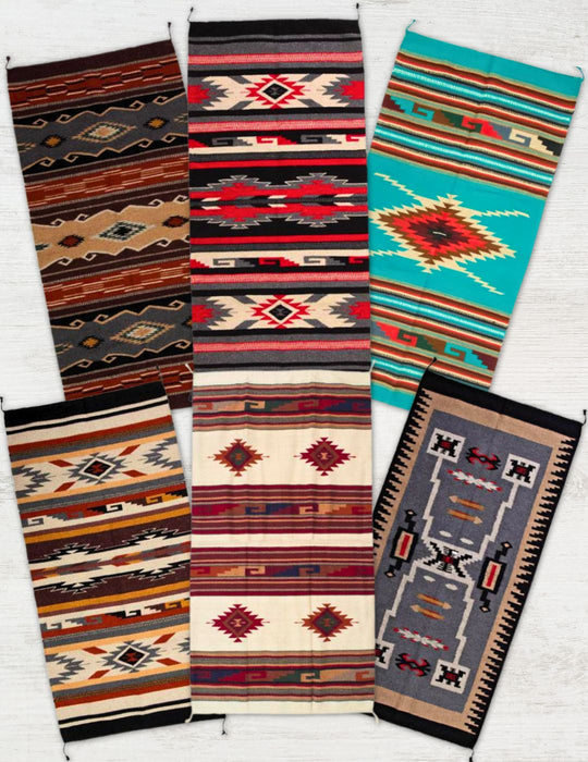 <FONT COLOR="RED">OVERSTOCK!!</FONT> 6 PACK- 32" x 64" Handwoven Wool Rugs! Only $44 ea!